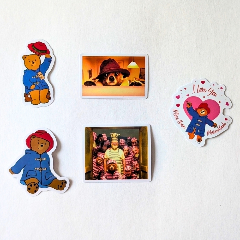 Paddington Bear Stickers - Set Of 5